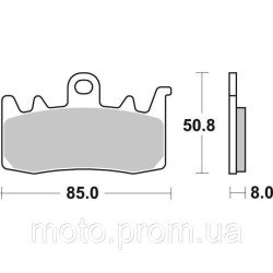 Гальмівні колодки SBS Performance Front Brake Pads Sinter Гальмівні колодки SBS Performance Front Brake Pads Sinter