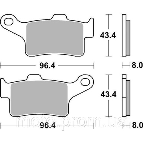 Гальмівні колодки SBS Performance Front Brake Pads Sinter