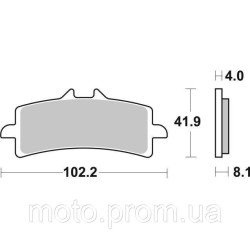 Гальмівні колодки SBS Performance Front Brake Pads EVO Sinter Гальмівні колодки SBS Performance Front Brake Pads EVO Sinter