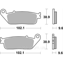 Гальмівні колодки SBS Performance Rear Brake Pads Sinter Гальмівні колодки SBS Performance Rear Brake Pads Sinter