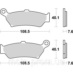 Гальмівні колодки SBS Performance Rear Brake Pads Sinter Гальмівні колодки SBS Performance Rear Brake Pads Sinter