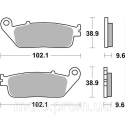 Гальмівні колодки SBS Standard Brake Pads Ceramic Гальмівні колодки SBS Standard Brake Pads Ceramic