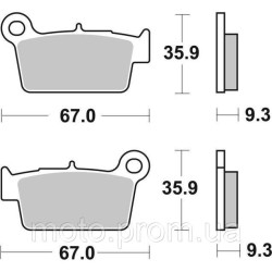 Гальмівні колодки SBS Standard Brake Pads Ceramic