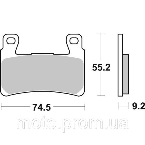Гальмівні колодки SBS High Performance Front Brake Pads Sinter
