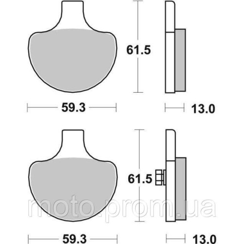 Гальмівні колодки SBS High Performance Front Brake Pads Sinter