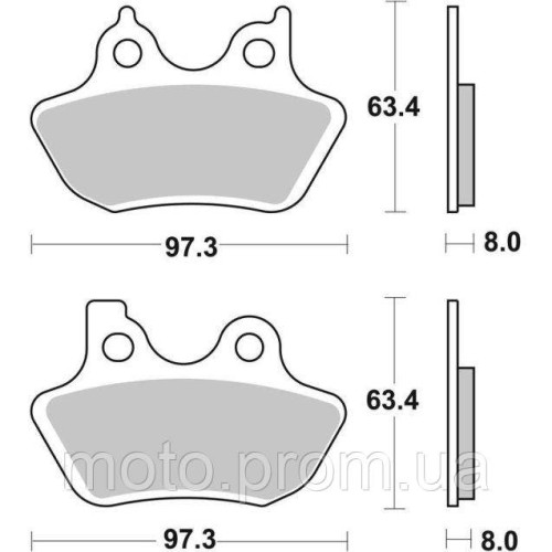 Гальмівні колодки SBS High Performance Front Brake Pads Sinter