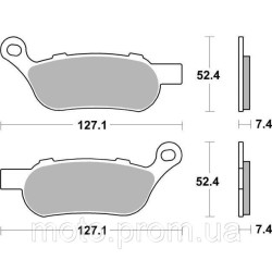 Гальмівні колодки SBS High Performance Rear Brake Pads Sinter Гальмівні колодки SBS High Performance Rear Brake Pads Sinter