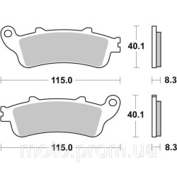 Гальмівні колодки SBS High Power Brake Pads Carbon