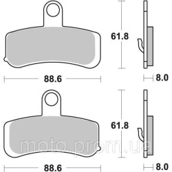 Гальмівні колодки SBS High Power Brake Pads Carbon