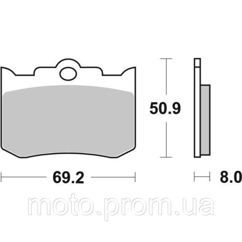 Гальмівні колодки SBS Perfomance Machine Rear Brake Pads Sinter