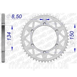 Зірка AFAM Aluminium Sprocket 520 - Kawasaki [Silver] 49z