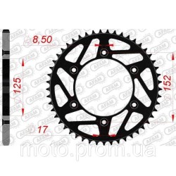 Зірка AFAM Steel-K Sprocket 520 - Beta [Black] 49z
