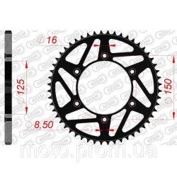 Зірка AFAM Steel-K Sprocket 520 - KTM [Black] 50z