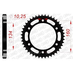 Зірка AFAM Steel Sprocket 530 [Black] 42z