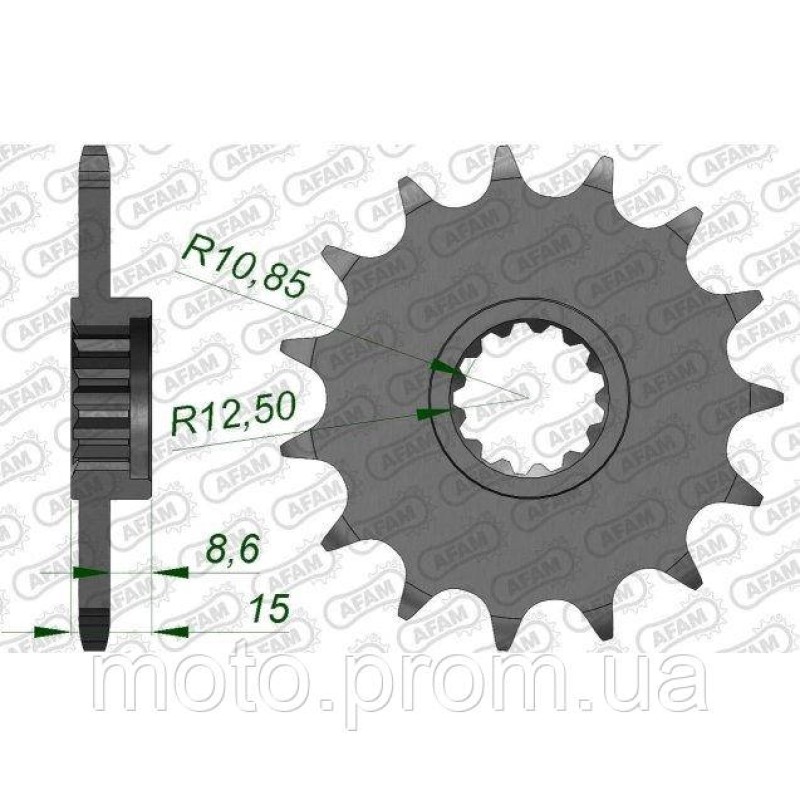 Зірка AFAM Chainwheel 520 15z
