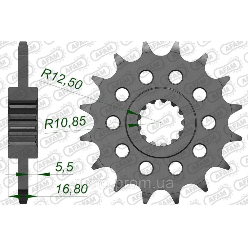 Зірка AFAM Chainwheel 520 17z