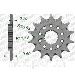 Зірка AFAM Grooved Chainwheel 520 - Honda 13z Зірка AFAM Grooved Chainwheel 520 - Honda 13z
