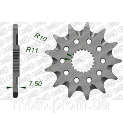 Зірка AFAM Grooved Chainwheel 520 - Honda 13z
