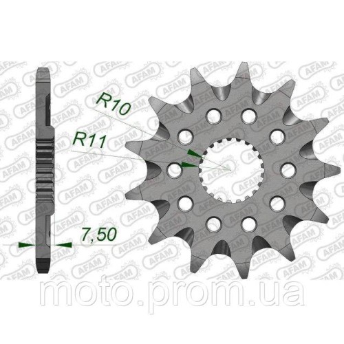 Зірка AFAM Grooved Chainwheel 520 - Honda 14z