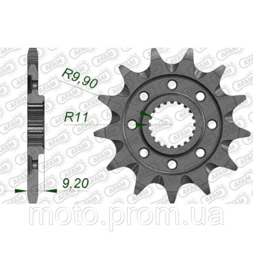 Зірка AFAM Grooved Chainwheel 520 - Kawasaki 14z