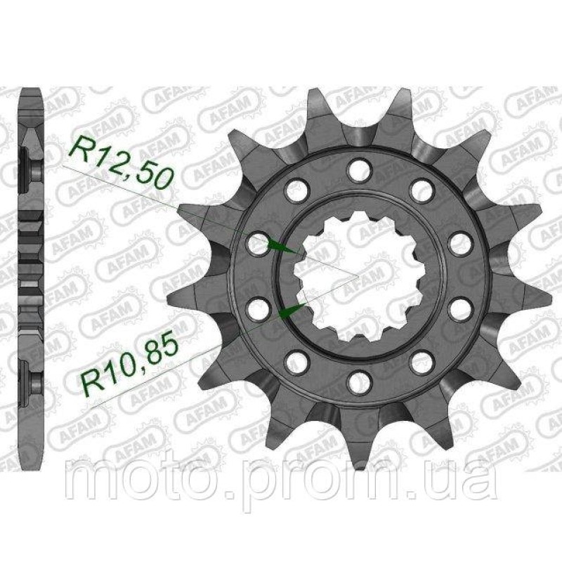 Зірка AFAM Grooved Chainwheel 520 - Kawasaki 14z