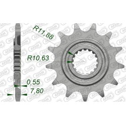 Зірка AFAM Standard Chainwheel 520 - Honda 13z Зірка AFAM Standard Chainwheel 520 - Honda 13z