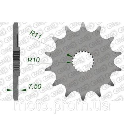 Зірка AFAM Standard Chainwheel 520 - Honda 14z