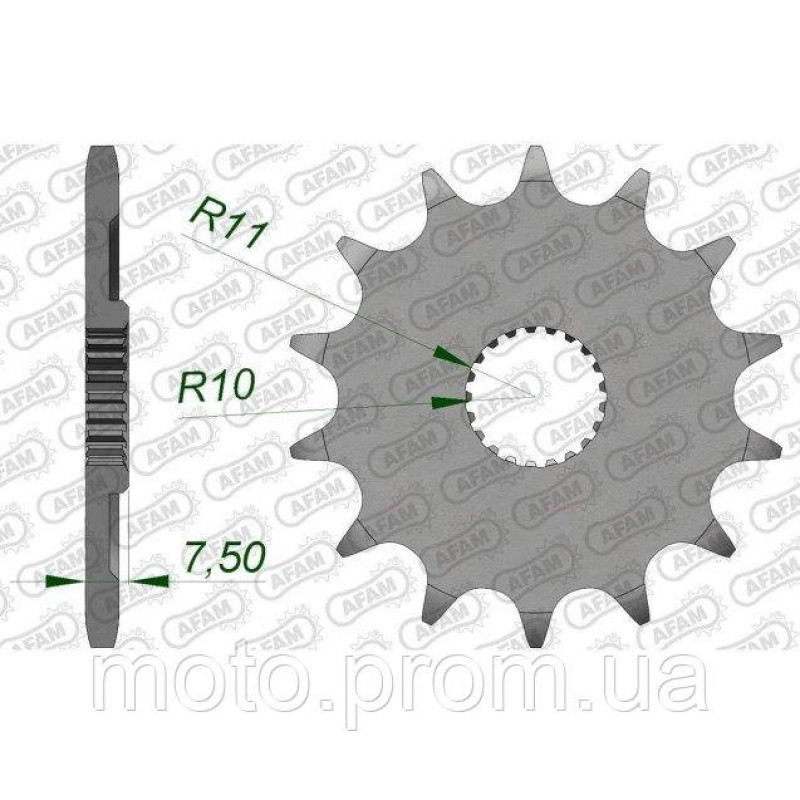 Зірка AFAM Standard Chainwheel 520 - Honda 14z