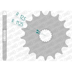 Зірка AFAM Shaft Sprocket 525 16z Зірка AFAM Shaft Sprocket 525 16z