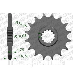 Зірка AFAM Shaft Sprocket 525 16z