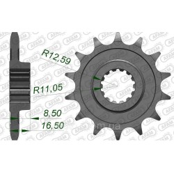 Зірка AFAM Shaft Sprocket 525 15z Зірка AFAM Shaft Sprocket 525 15z