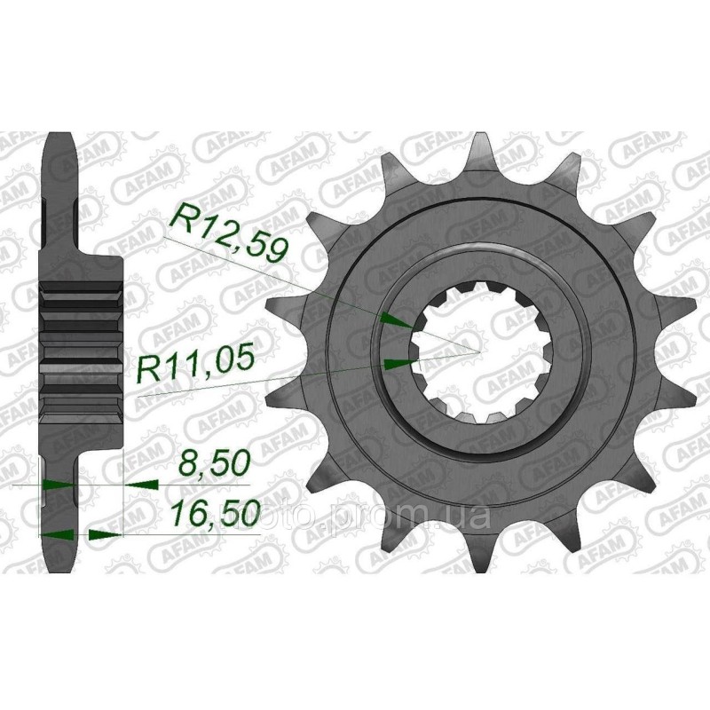 Зірка AFAM Shaft Sprocket 525 15z