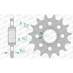 Зірка AFAM Shaft Sprocket 525 17z Зірка AFAM Shaft Sprocket 525 17z