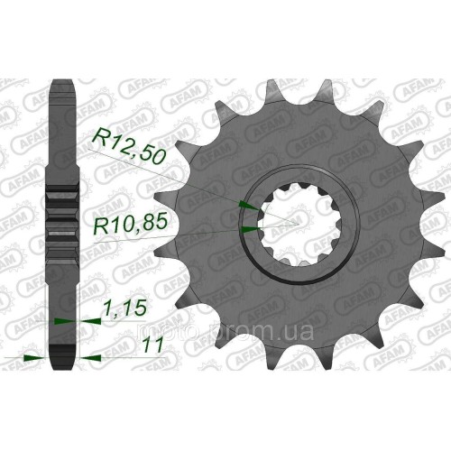 Зірка AFAM Shaft Sprocket 530 16z