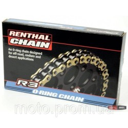 Ланцюг Renthal R3-3 Chain - 520 [Gold] 520-116L / Seal Ring