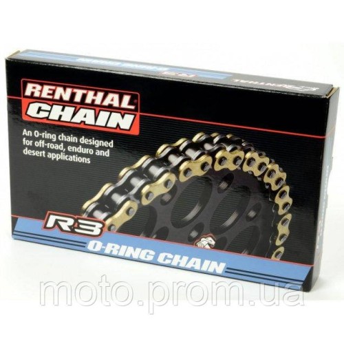 Ланцюг Renthal R3-3 SRS Chain 520 [Gold] 520-120L / Seal Ring