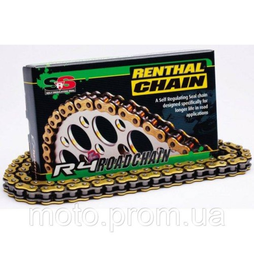 Ланцюг Renthal R4 Chain - 520 [Gold] 520-114L / Seal Ring