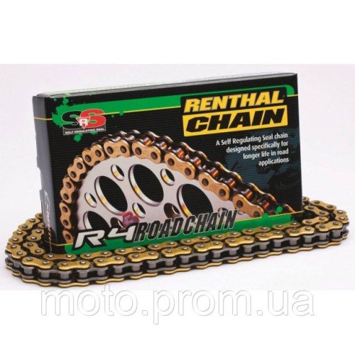 Ланцюг Renthal R4 Chain - 530 [Gold] 530-120L / Seal Ring