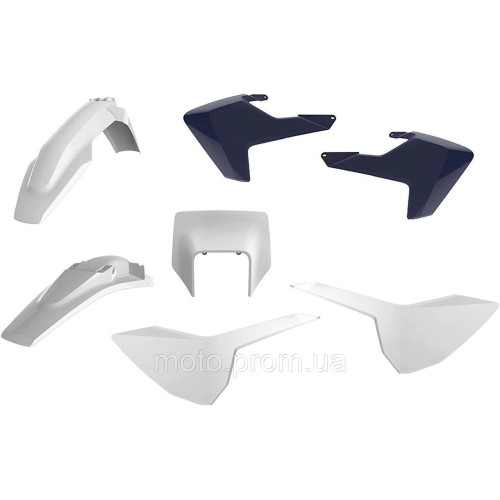 Пластик Polisport ENDURO kit - Husqvarna (17-) [White/Blue] Husqvarna