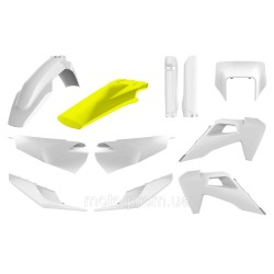 Пластик Polisport ENDURO kit - Husqvarna (20-) [White/Yellow] Husqvarna