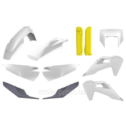 Пластик Polisport ENDURO kit - Husqvarna (20-) [White/Yellow] Husqvarna