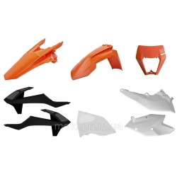 Пластик Polisport ENDURO kit - KTM (17-) [Orange/White] KTM