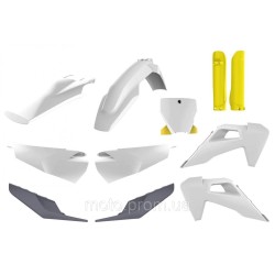 Пластик Polisport MX kit - Husqvarna (19-) [White/Yellow] Husqvarna