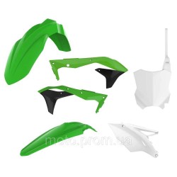 Пластик Polisport MX kit - Kawasaki (16-) [Green/White] Kawasaki