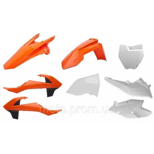 Пластик Polisport MX kit - KTM (16-) [Orange/White] KTM