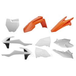 Пластик Polisport MX kit - KTM (16-) [Orange/White] KTM