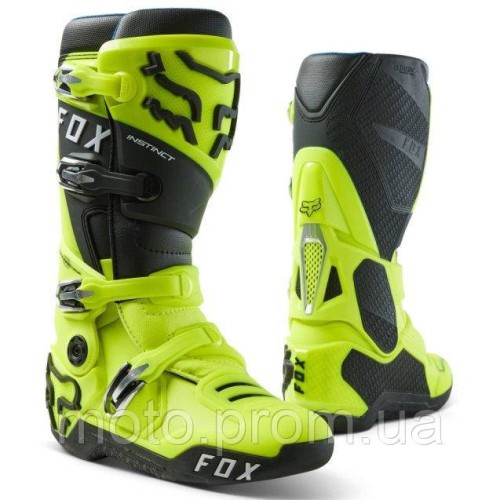 Мотоботи FOX INSTINCT 2.0 Boot [Flo Yellow] 9.5