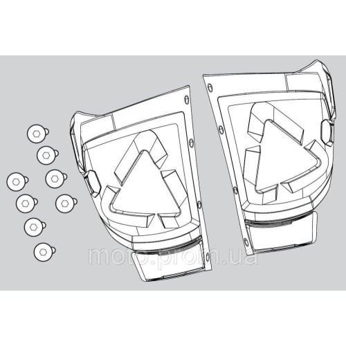 LEATT GPX 5.5 Boot Shin plate kit [White] 9