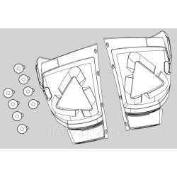 LEATT GPX 5.5 Boot Shin plate kit [White] 11