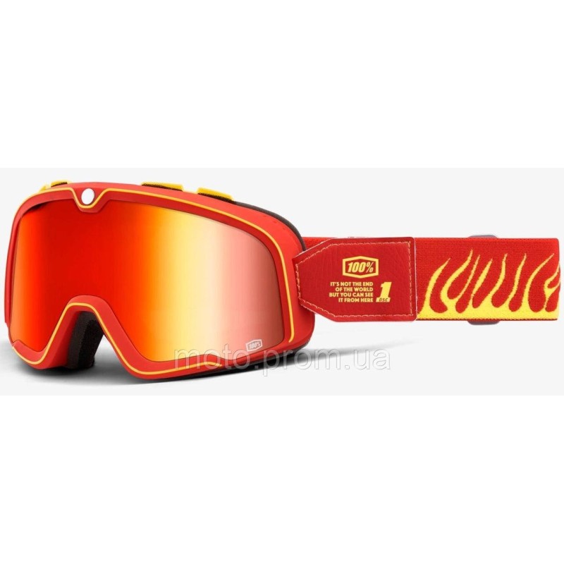 Окуляри 100% BARSTOW Goggle Death Spray - Mirror Red Lens Mirror Lens